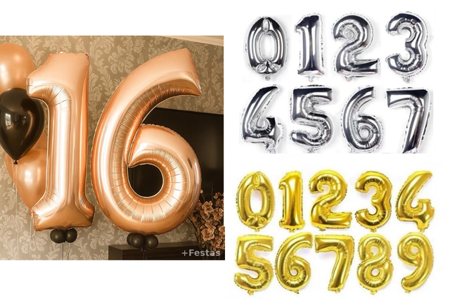 Balões, cortinas e muito brilho para a sua comemoração (Divulgação: Shopee)