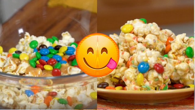 Pipoca colorida com marshmallow é a receita perfeita para fazer com a criançada neste Carnaval!