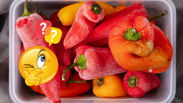 Essa é a melhor maneira de congelar pimentões para comer o vegetal o ano todo