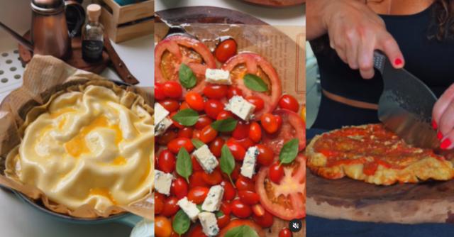 Essa torta invertida fácil de tomate e gorgonzola vai salvar a sua dieta do delivery