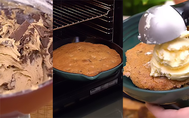 Cookie gigante é o novo vício da minha família aos domingos: encontrei a receita de massa perfeita, crocante por fora e molhadinha por dentro