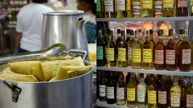 A cada esquina da feira você encontra mais comida caseira e típica do nordeste (Créditos: Alexandre Macieira/Riotur)