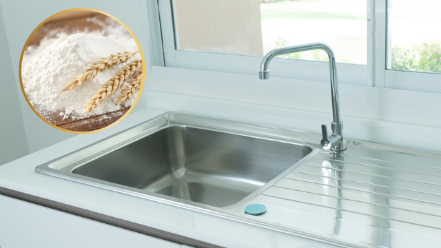 Nem detergente, nem água sanitária: a farinha de trigo pode ser a responsável por deixar sua pia reluzindo de tanto brilho
