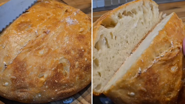 Descobri um jeito simples de fazer pão italiano caseiro com textura de padaria