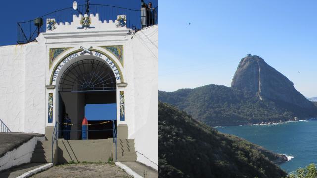 No fim da trilha você encontra o portão para a fortaleza ao lado da escadaria que eleva o nível da vista ainda mais (Créditos: Paula Araripe/TudoGostoso)