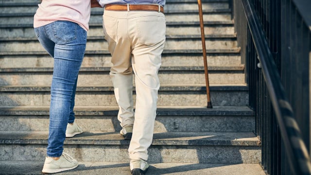 Três treinadores concordam: "Após os 60 anos, a força e a massa muscular melhoram se você subir e descer escadas todos os dias.