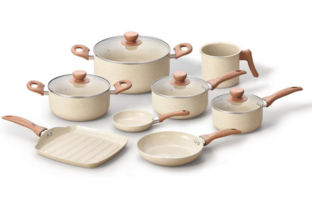 O kit Oikos Terrara destaca-se pelo acabamento fosco e tons terrosos que valorizam qualquer cozinha (Divulgação: Amazon).