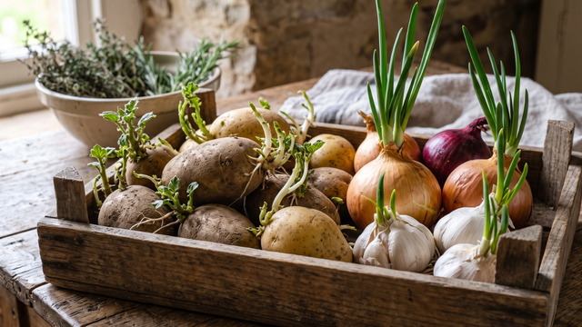 Batatas, cebolas e alho com brotos: jogar fora ou comer? TudoGostoso explica o que você precisa saber