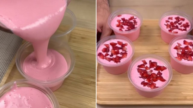 As crianças ficam loucas quando faço essa sobremesa e eu adoro porque é tão fácil de fazer que elas me ajudam!