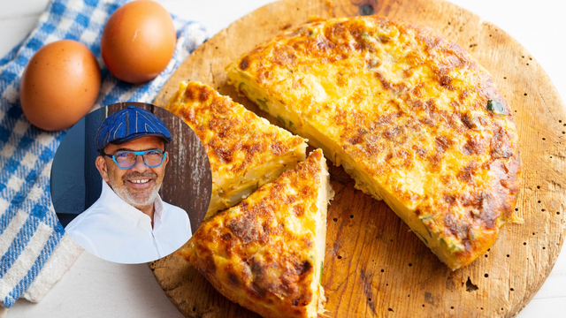 Jesús Sánchez, chef: "A omelete de batata mais elegante não leva cebola, mas um punhado de cebolinha e 4 aspargos."