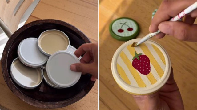 Nem jogada na gaveta, nem no lixo: é isso que eu faço com as tampas de metal, ficam lindas!