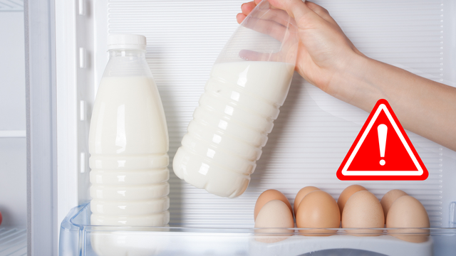 Leite e ovos não devem ser armazenados na porta da geladeira (mesmo que haja espaço para eles)