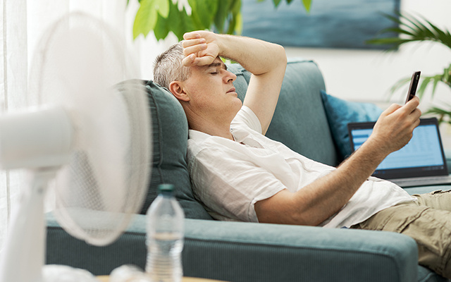 Atenção se você usa ventilador em dias com temperaturas acima de 40 °C