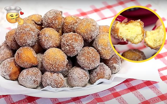 Esse é o jeito mais fácil de fazer um bolinho de chuva macio por dentro e crocante por fora