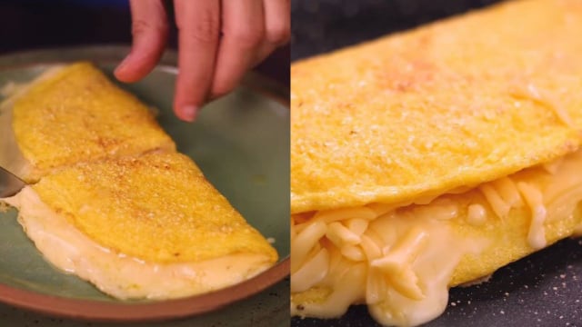 Troquei o pão por essa panqueca de milho de frigideira no café da manhã desde que a minha mãe cortou o glúten: fácil, rápido e gostoso