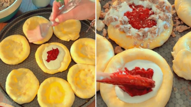 Veja o passo a passo completo da receita para fazer esse brioche doce em casa (Créditos: Reprodução/@leonilanee/Instagram)