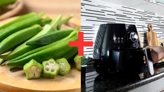 Quiabo crocante e sem baba só se você seguir esses passos na airfryer (E FAZ RAPIDINHO!)