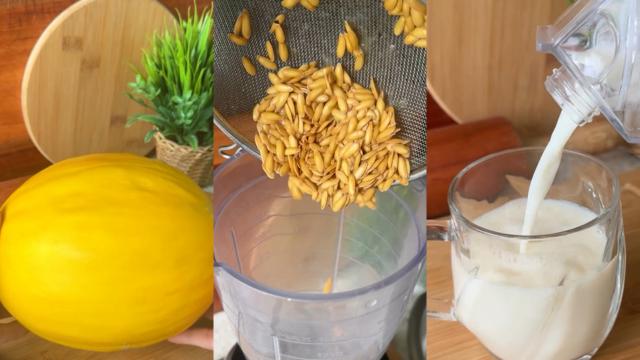 É muito mais BARATO e SEM LACTOSE: aprenda como fazer leite de semente de melão e substitua o leite de vaca em receitas