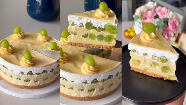 Leve essa torta de uva para a ceia de Natal: uma das melhores sobremesas que eu já experimentei
