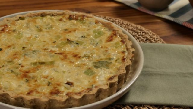 Quiche de Grão-de-Bico. (créditos: TudoGostoso)