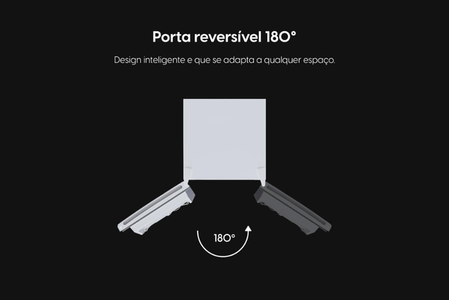 Porta reversível 180° facilita encaixar em qualquer canto (Divulgação: Amazon)
