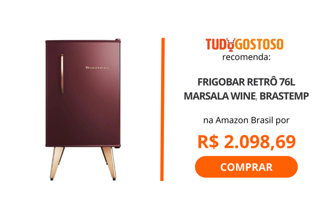 Frigobar Retrô 76L Marsala Wine, Brastemp