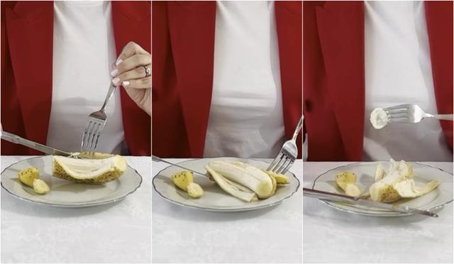 Você sabia que existe um jeito certo de comer banana, segundo as boas maneiras? Nunca comi assim!