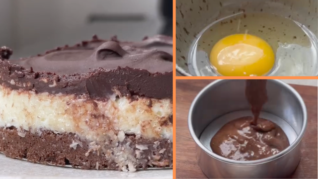 Torta Prestígio saudável na airfryer: essa é a melhor e mais fácil tortinha de coco e chocolate que já comi sem atrapalhar a dieta