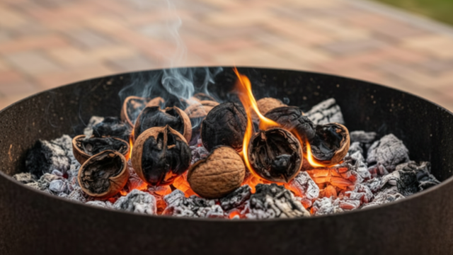 Por que você deve colocar cascas de nozes nas brasas de uma churrasqueira e quais são seus benefícios?