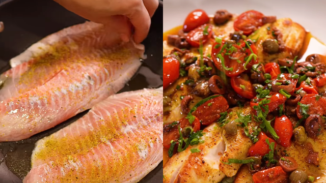 Tilápia à moda mediterrânea: receita fácil é tão elegante e saborosa quanto as versões de forno