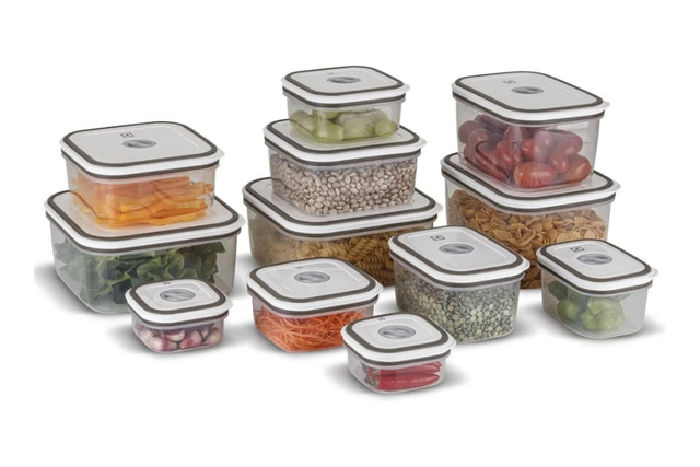 12 potes herméticos e 15%OFF exclusivo Prime