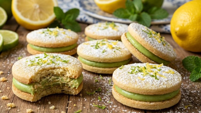Fiz esse biscoito verde e amarelo do TudoGostoso para ver futebol e acabou antes do apito final