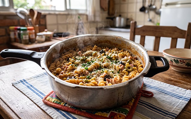 Pronto em 15 minutos: esse macarrão de panela de pressão vai salvar o almoço de domingo com a família