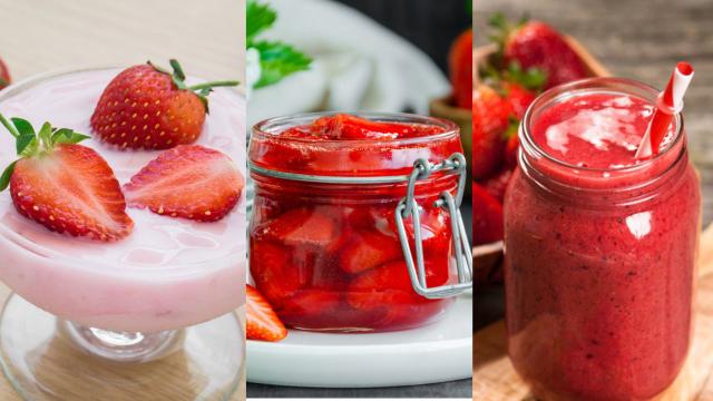 3 combinações surpreendentes com morango que você precisa experimentar: uma explosão de sabores, com ingredientes cremosos, cítricos e picantes