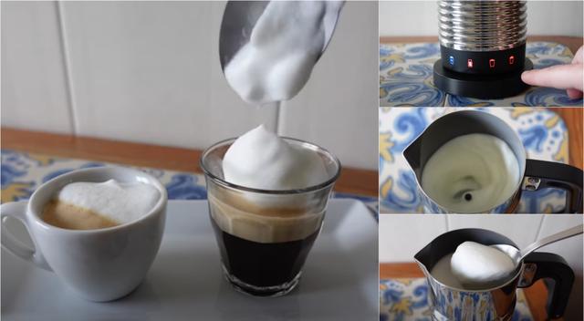 Como fazer café macchiato em casa que nem o da cafeteria sem aeroccino (espumador e leite)