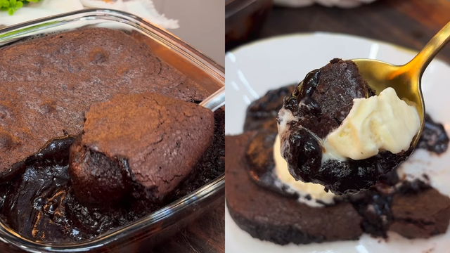 O melhor dos dois mundos: a sobremesa que une brownie e pudim é tudo o que você precisa hoje
