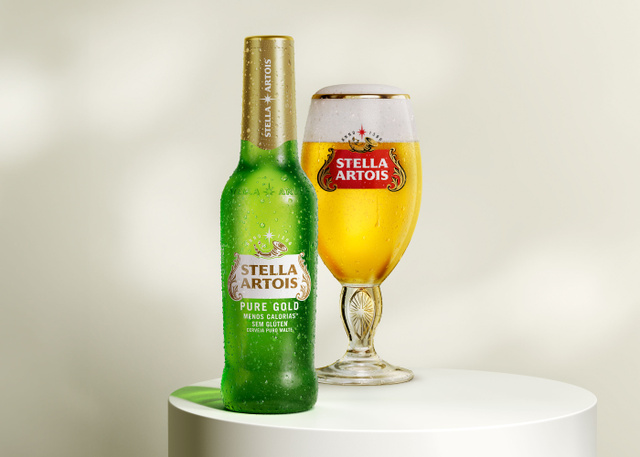 O mesmo sabor diferenciado de Stella Artois, sem glúten e com menos calorias
