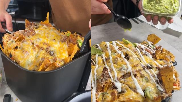 Essa é a maneira mais fácil de fazer nachos em casa: use Doritos e a airfryer!