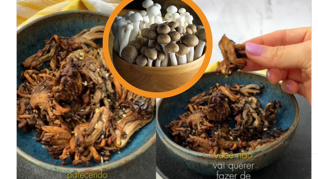 Shimeji crock na airfryer: receita de chef é o petisco que vai surpreender seus convidados