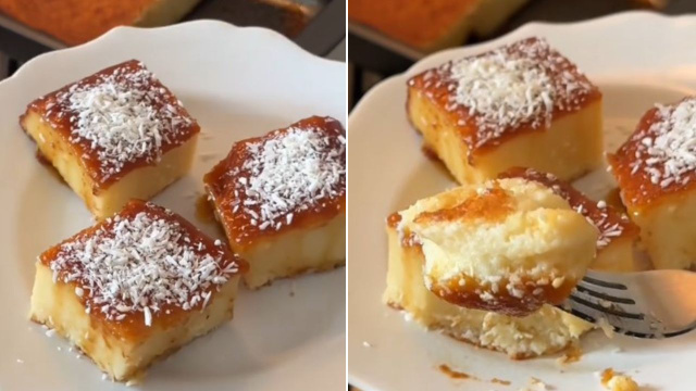 Fui para o paraíso e voltei com essa receita de toucinho do céu fofíssimo e com muito sabor de coco