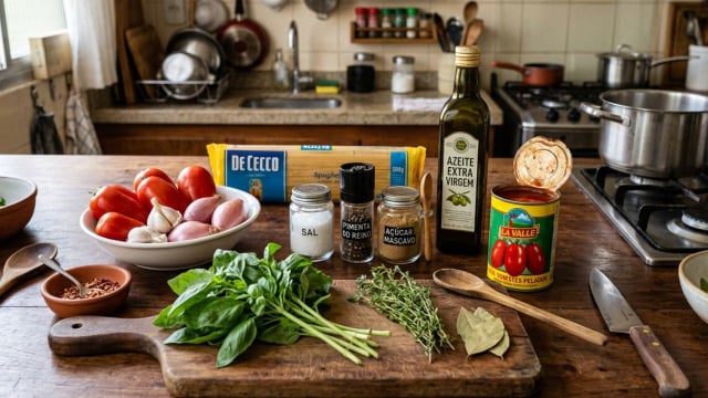 Os ingredientes da receita são simples (Créditos: Imagem gerada com IA)