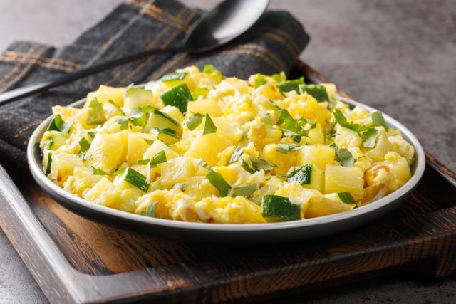 Jantar de abobrinha rápido e saudável de Múrcia e leva apenas três ingredientes