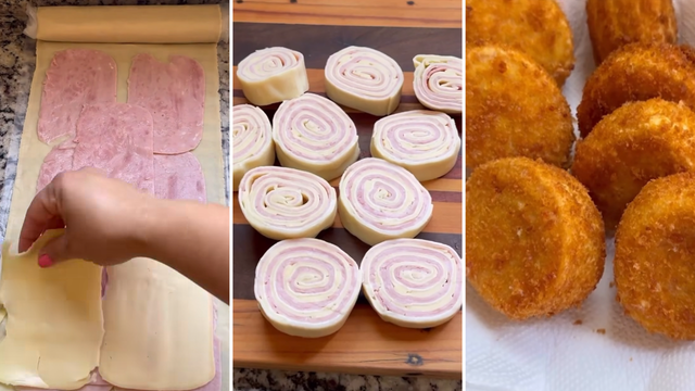 Ele se tornou o meu petisco favorito para quando recebo amigos em casa: rondelli frito muito recheado