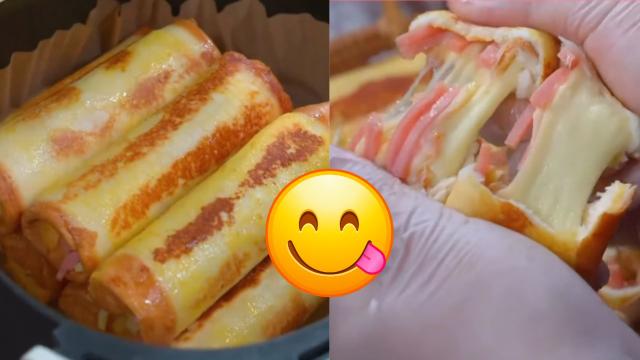 Misto quente dos deuses na airfryer: meus filhos pedem para fazer assim todos os dias, ainda bem que é fácil