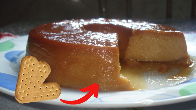 Se você tem biscoito de maisena em casa faça essa receita inacreditável de pudim