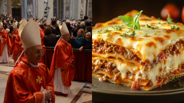 Pouco antes de se trancarem no conclave, os cardeais fizeram uma última coisa no Vaticano: farra de comida
