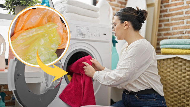 Por que as pessoas estão colocando sacolas de plástico na máquina de lavar?