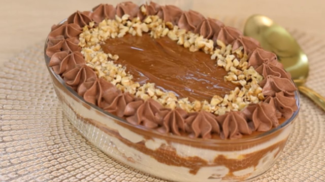 Pavê cremoso de nozes é minha marca registrada no Natal: se eu não fizer no dia 24 de manhã, todo mundo me cobra