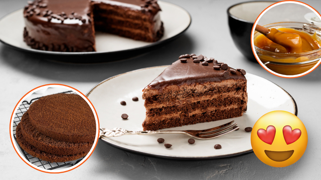 Agora só faço bolo de chocolate com essa massa de pão de ló e recheio de doce de leite cremoso: é o bolo fofinho do meu fim de semana