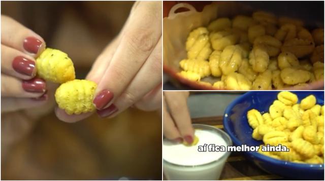 Nhoque na airfryer crocante por fora e macio por dentro: receita usa aquela massa do mercado, pré-cozida
